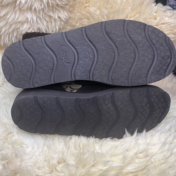 COACH FUR LINED MID CALF BROWN WINTER BOOTS WOMENS SIZE 8.5 - Picture 7 of 9